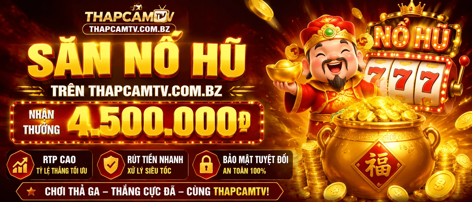 CQ9 Slot Machine Casino Trực Tuyến Tại thapcamtv.com.bz banner